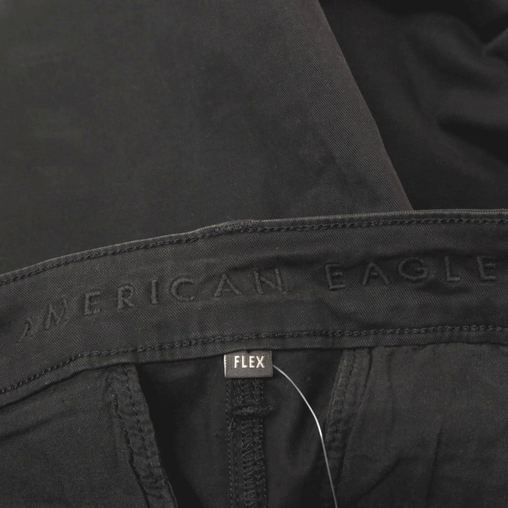 【中古】【未使用】アメリカンイーグル American Eagle FLEX ストレッチ コットン チノパンツ ブラック【サイズ29】【 状態ランクS 】【 メンズ 】[CPD]