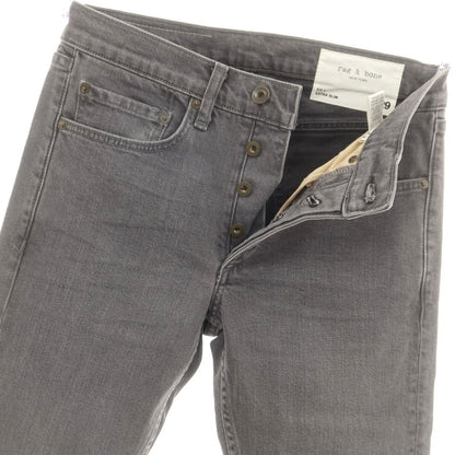 【中古】【未使用】ラグアンドボーン rag &amp; bone ストレッチ コットン デニムパンツ ジーンズ グレー【 29 】【 状態ランクS 】【 メンズ 】
