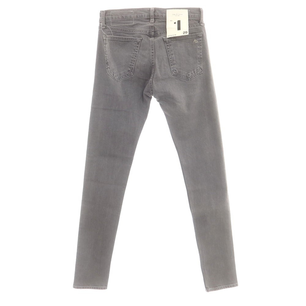 【中古】【未使用】ラグアンドボーン rag &amp; bone ストレッチ コットン デニムパンツ ジーンズ グレー【サイズ29】【 状態ランクS 】【 メンズ 】[CPD]