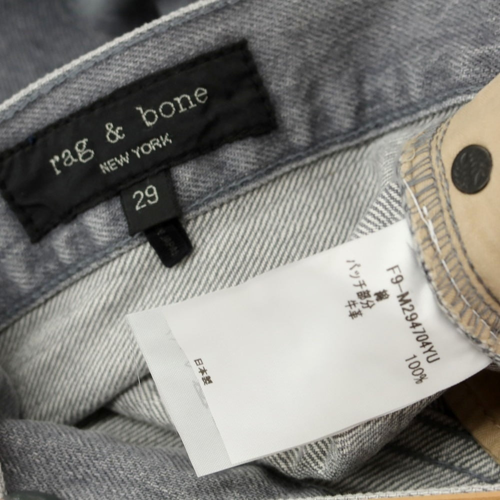 【中古】【未使用】ラグアンドボーン rag &amp; bone コットン デニムパンツ ジーンズ グレー【 29 】【 状態ランクS 】【 メンズ 】