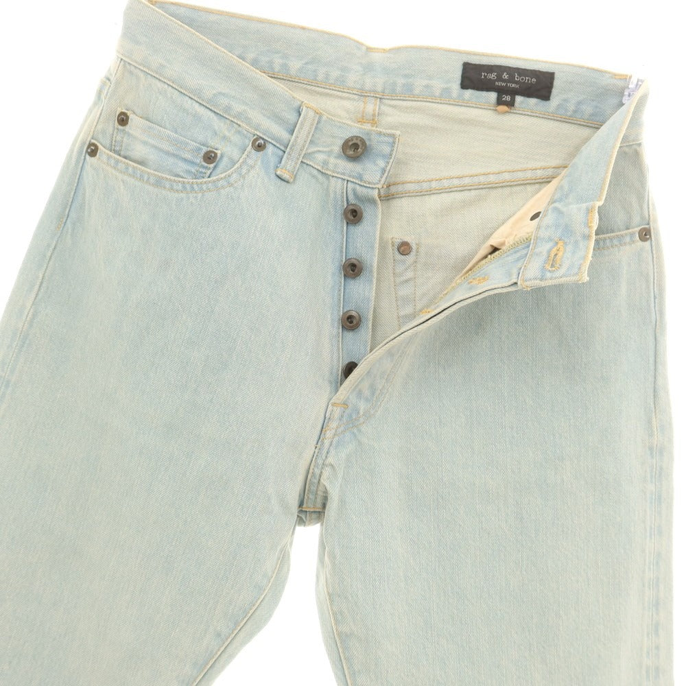 【中古】【未使用】ラグアンドボーン rag &amp; bone コットン デニムパンツ ジーンズ ブルー【 28 】【 状態ランクS 】【 メンズ 】