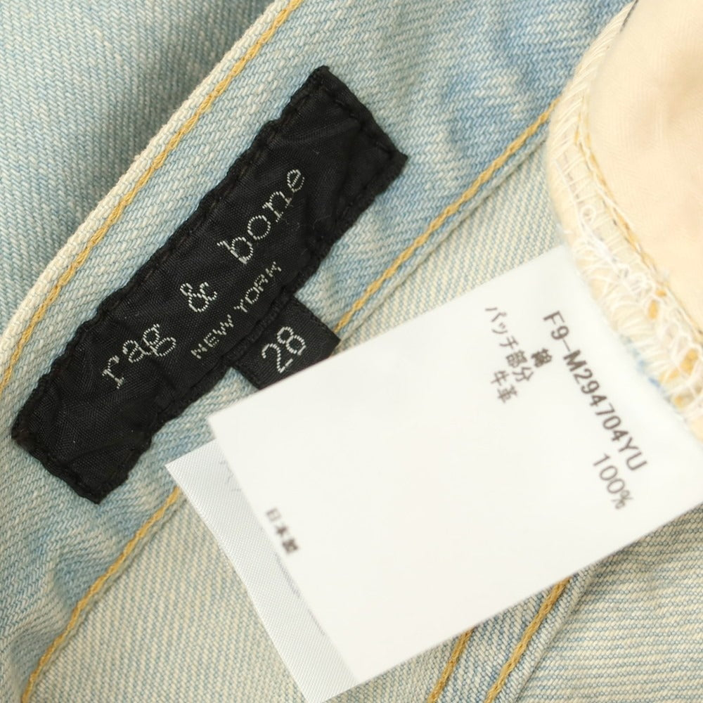【中古】【未使用】ラグアンドボーン rag &amp; bone コットン デニムパンツ ジーンズ ブルー【 28 】【 状態ランクS 】【 メンズ 】