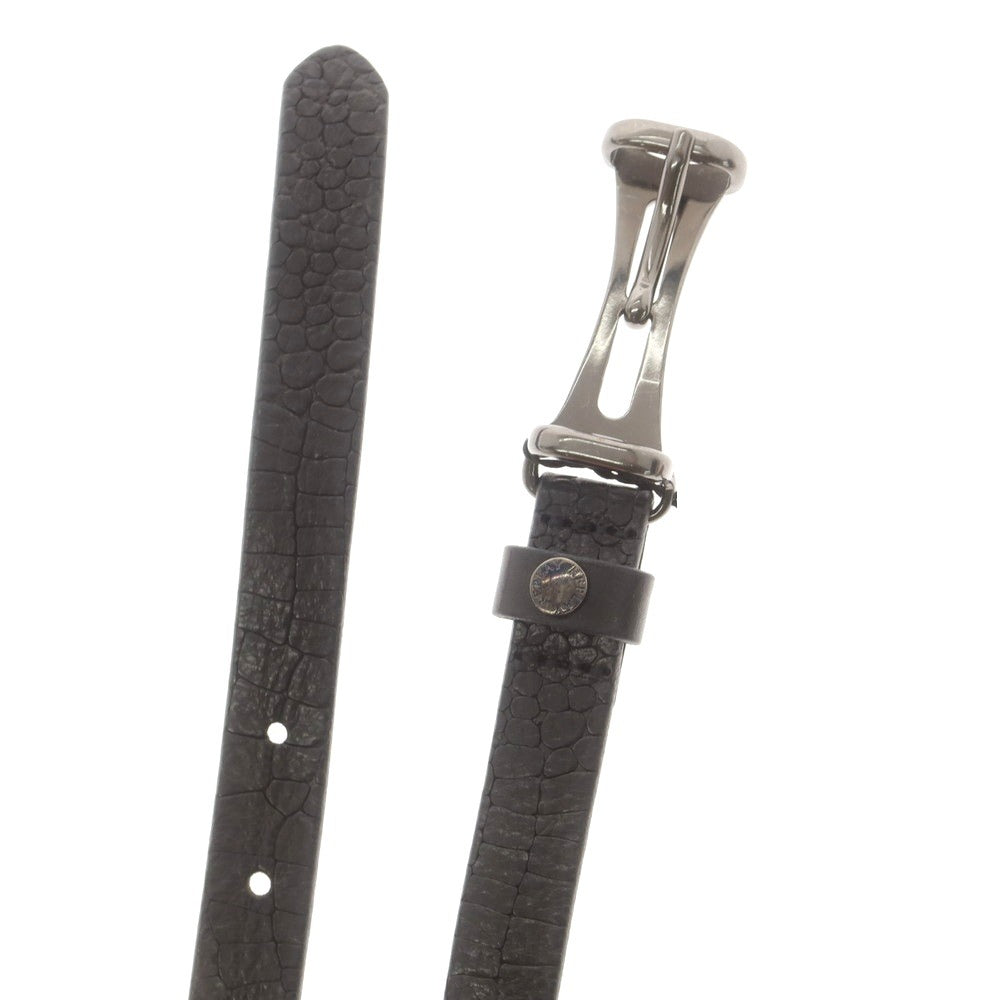 【中古】【未使用】リプレイ REPLAY カウレザー ベルト ブラック【 85（紙タグ表記） 】【 状態ランクS 】【 メンズ 】