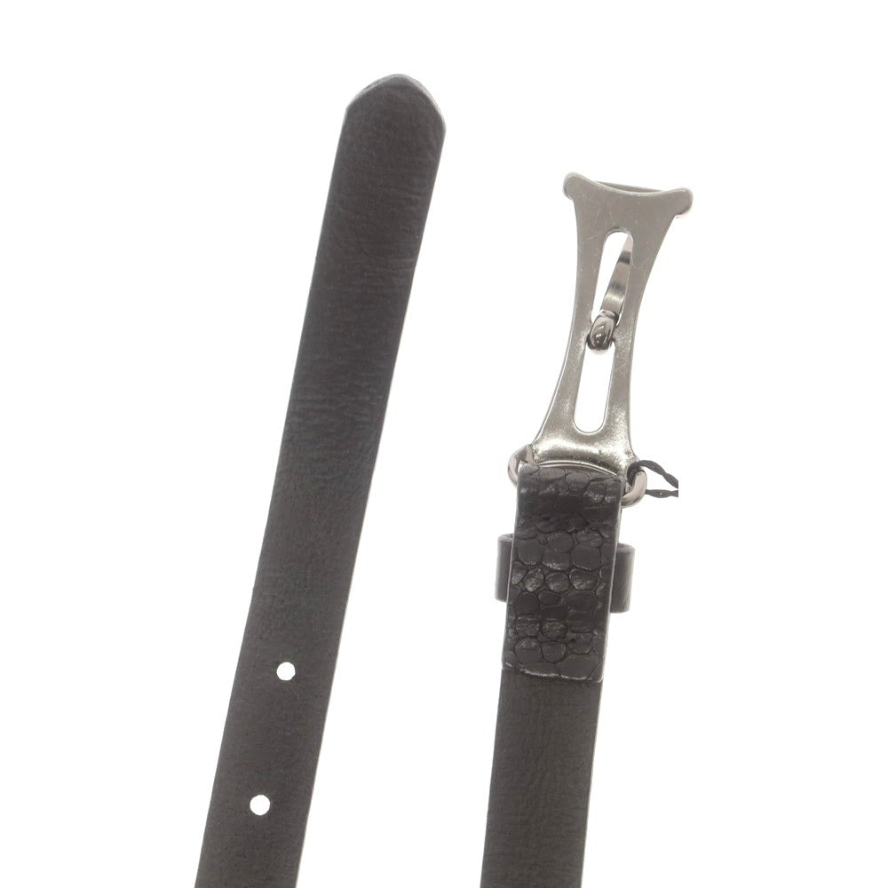 【中古】【未使用】リプレイ REPLAY カウレザー ベルト ブラック【 85（紙タグ表記） 】【 状態ランクS 】【 メンズ 】