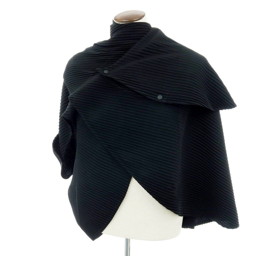 【中古】オム プリッセ イッセイミヤケ HOMME PLISSE ISSEY MIYAKE 2025年秋冬 ポリエステル系 プリーツ ベスト ブラック【 表記なし（L位） 】【 状態ランクA 】【 メンズ 】