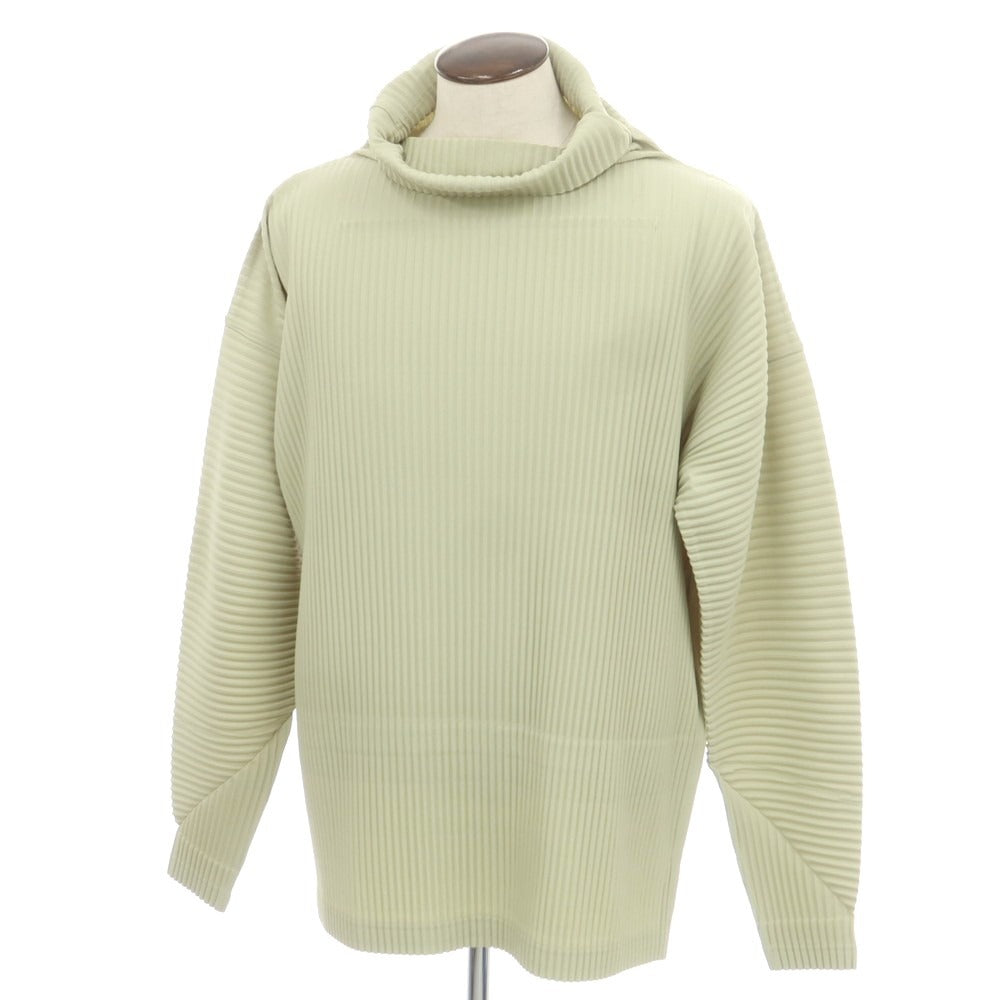 【中古】オム プリッセ イッセイミヤケ HOMME PLISSE ISSEY MIYAKE 2025年秋冬 ポリエステル系 プリーツ 長袖トップ ライトグリーン【 表記なし（L位） 】【 状態ランクA 】【 メンズ 】