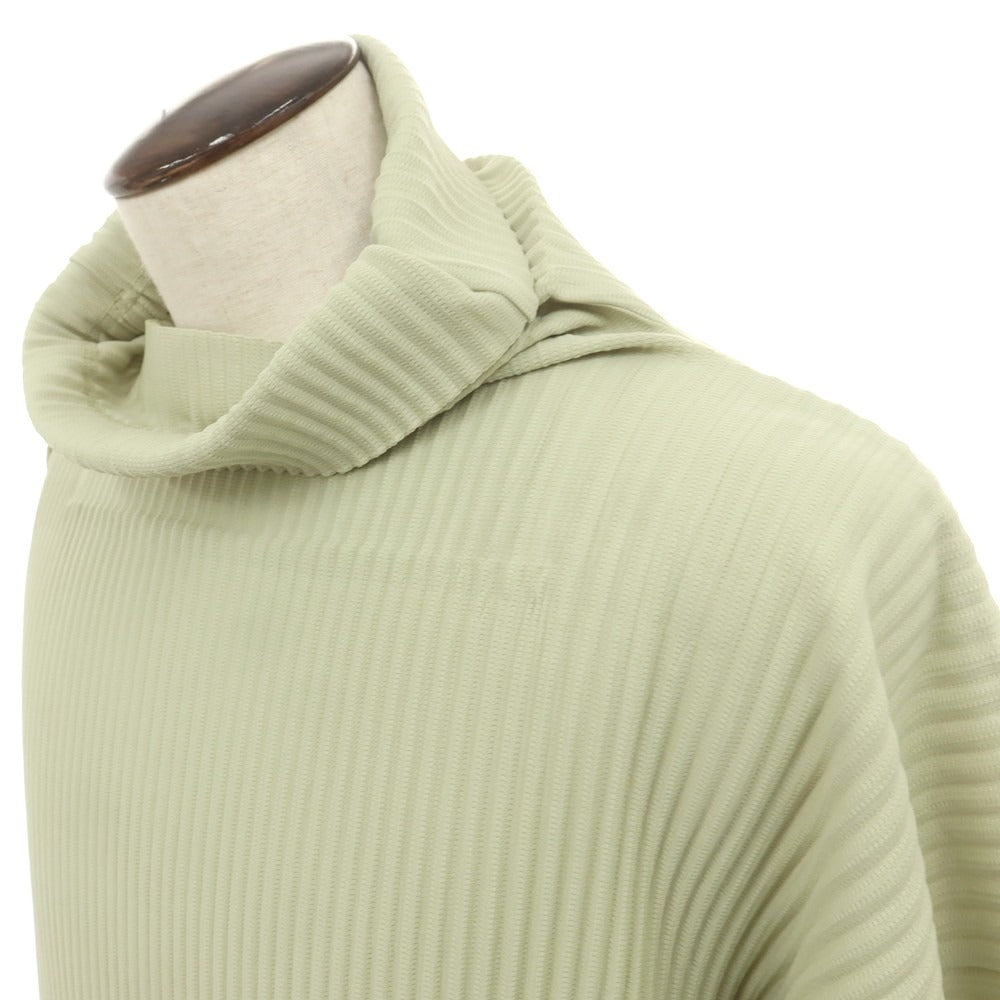 【中古】オム プリッセ イッセイミヤケ HOMME PLISSE ISSEY MIYAKE 2025年秋冬 ポリエステル系 プリーツ 長袖トップ ライトグリーン【 表記なし（L位） 】【 状態ランクA 】【 メンズ 】