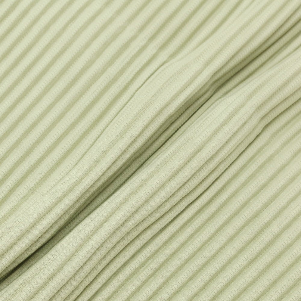 【中古】オム プリッセ イッセイミヤケ HOMME PLISSE ISSEY MIYAKE 2025年秋冬 ポリエステル系 プリーツ 長袖トップ ライトグリーン【 表記なし（L位） 】【 状態ランクA 】【 メンズ 】