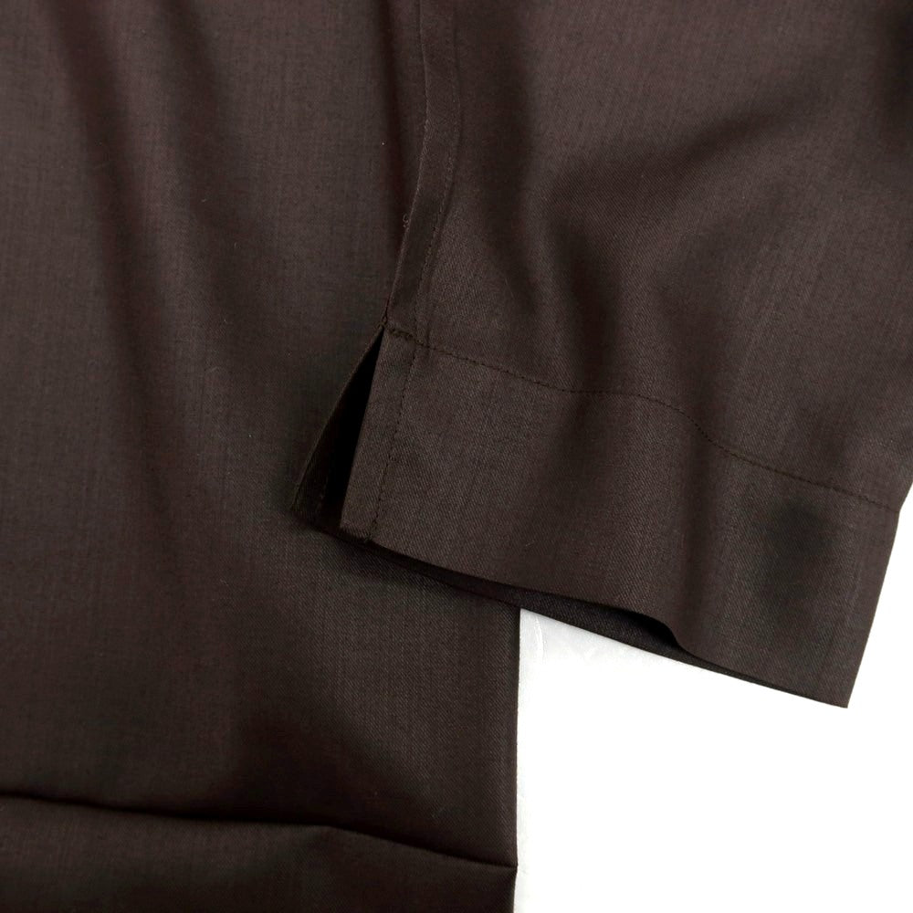 【中古】オム プリッセ イッセイミヤケ HOMME PLISSE ISSEY MIYAKE 2025年秋冬 ポリエステル系 カジュアルシャツ ダークブラウン【 表記なし（L位） 】【 状態ランクA 】【 メンズ 】