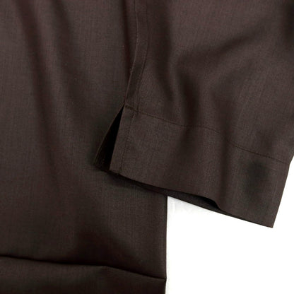 【中古】オム プリッセ イッセイミヤケ HOMME PLISSE ISSEY MIYAKE 2025年秋冬 ポリエステル系 カジュアルシャツ ダークブラウン【 表記なし（L位） 】【 状態ランクA 】【 メンズ 】