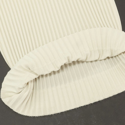 【中古】オム プリッセ イッセイミヤケ HOMME PLISSE ISSEY MIYAKE 2025年秋冬 ポリエステル系 プリーツ イージーパンツ オフホワイト【 表記なし（L位） 】【 状態ランクB 】【 メンズ 】