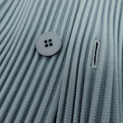 【中古】オム プリッセ イッセイミヤケ HOMME PLISSE ISSEY MIYAKE 2025年秋冬 ポリエステル系 プリーツ 2B カジュアルジャケット スモークブルー【 表記なし（L位） 】【 状態ランクA 】【 メンズ 】