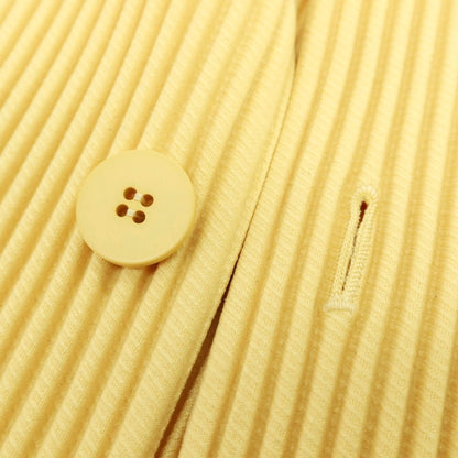 【中古】オム プリッセ イッセイミヤケ HOMME PLISSE ISSEY MIYAKE 2025年秋冬 ポリエステル系 プリーツ 2B カジュアルジャケット イエロー【 表記なし（L位） 】【 状態ランクB 】【 メンズ 】