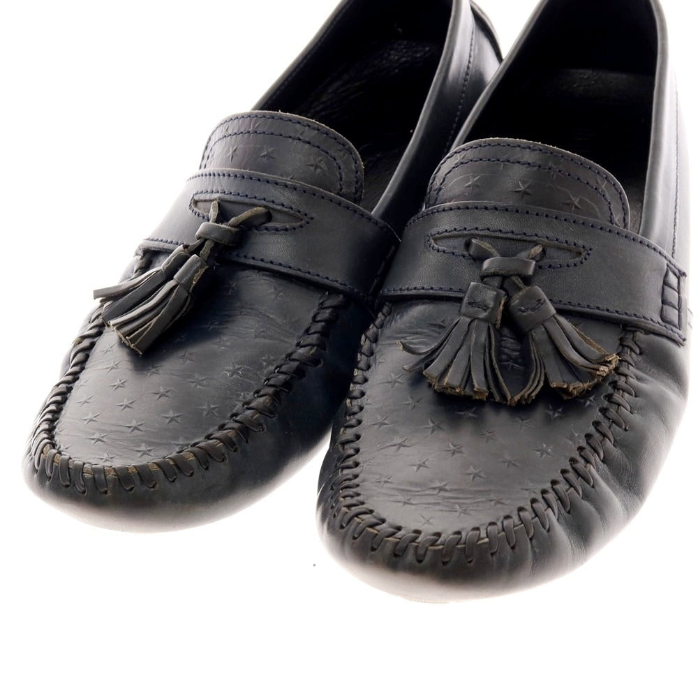【中古】ジミーチュウ JIMMY CHOO タッセル ドライビングシューズ ダークネイビー【 42 】【 状態ランクC 】【 メンズ 】