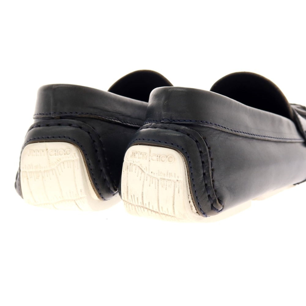【中古】ジミーチュウ JIMMY CHOO タッセル ドライビングシューズ ダークネイビー【 42 】【 状態ランクC 】【 メンズ 】
