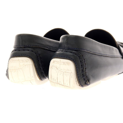 【中古】ジミーチュウ JIMMY CHOO タッセル ドライビングシューズ ダークネイビー【 42 】【 状態ランクC 】【 メンズ 】