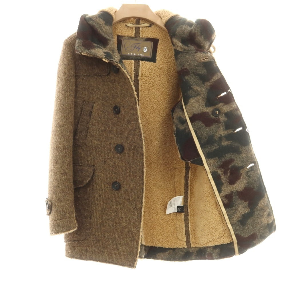 【中古】エルビーエム1911 L.B.M.1911 アクリルニット ダッフルコート ブラウン【 44 】【 状態ランクB 】【 メンズ 】
