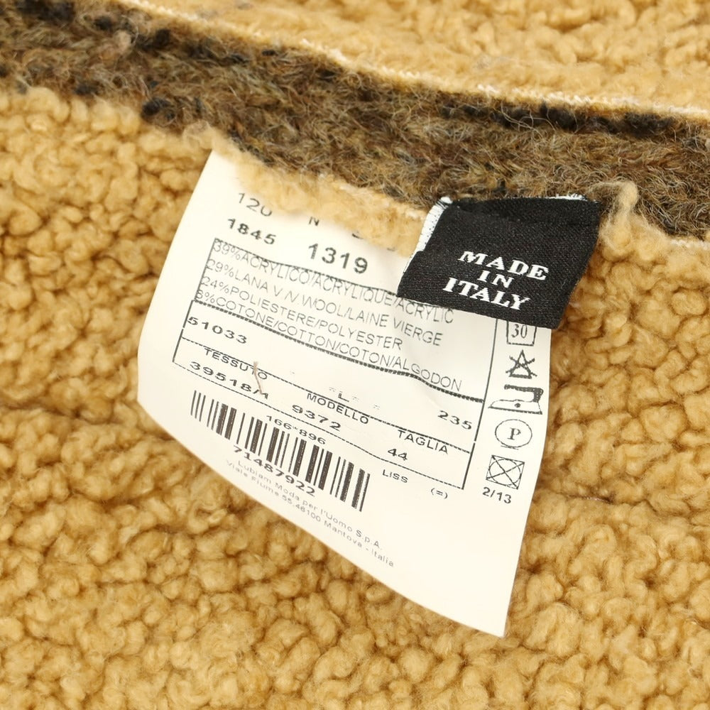 【中古】エルビーエム1911 L.B.M.1911 アクリルニット ダッフルコート ブラウン【 44 】【 状態ランクB 】【 メンズ 】