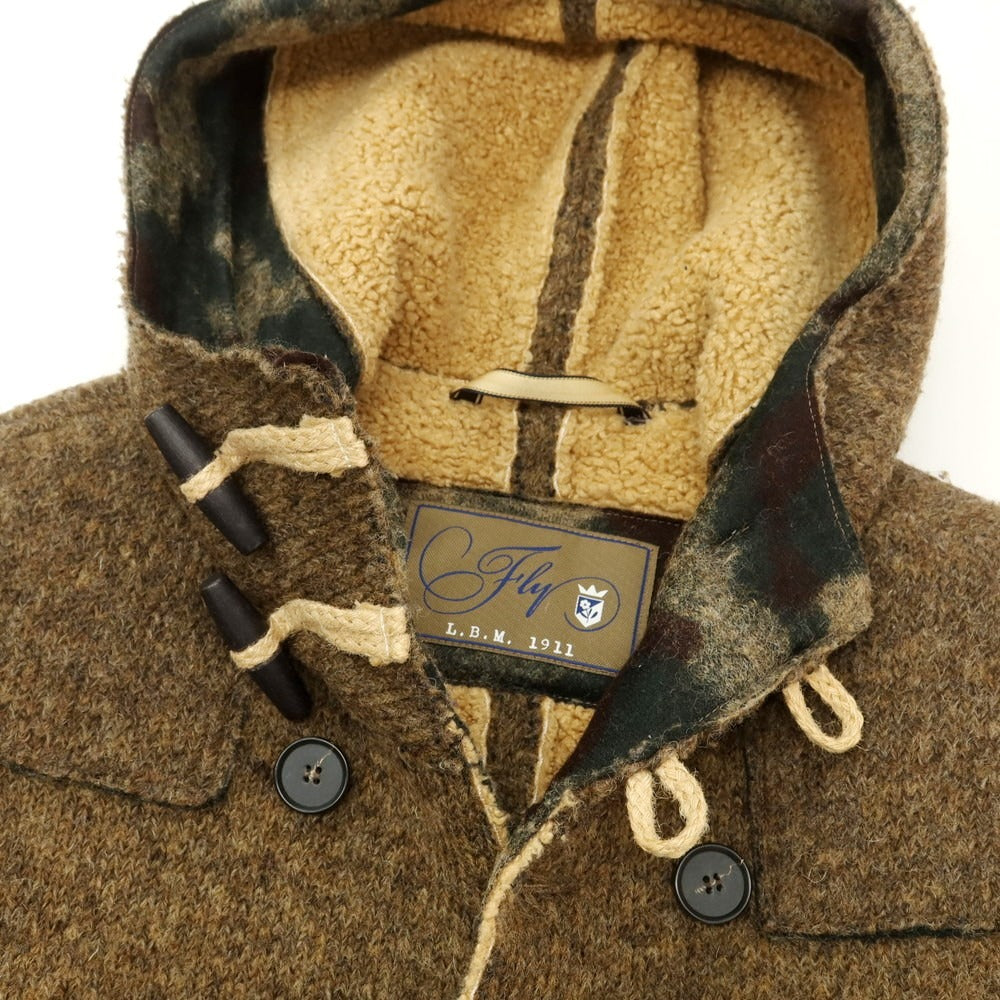 【中古】エルビーエム1911 L.B.M.1911 アクリルニット ダッフルコート ブラウン【 44 】【 状態ランクB 】【 メンズ 】