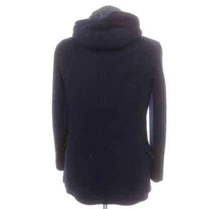 【中古】イレブンティ eleventy ウールニット ダッフルコート ネイビー【 42 】【 状態ランクC 】【 メンズ 】