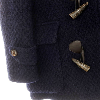 【中古】イレブンティ eleventy ウールニット ダッフルコート ネイビー【 42 】【 状態ランクC 】【 メンズ 】