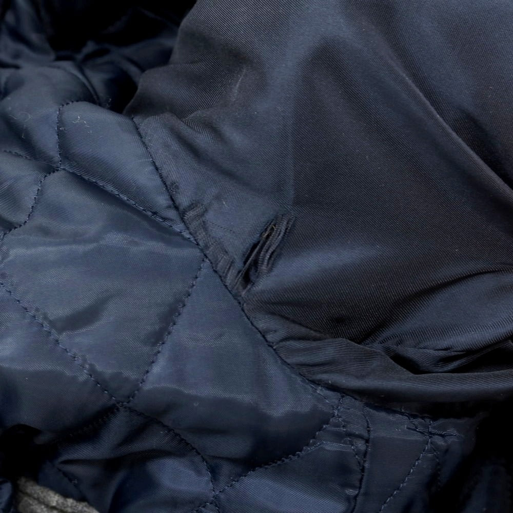 【中古】イレブンティ eleventy ウールニット ダッフルコート ネイビー【 42 】【 状態ランクC 】【 メンズ 】