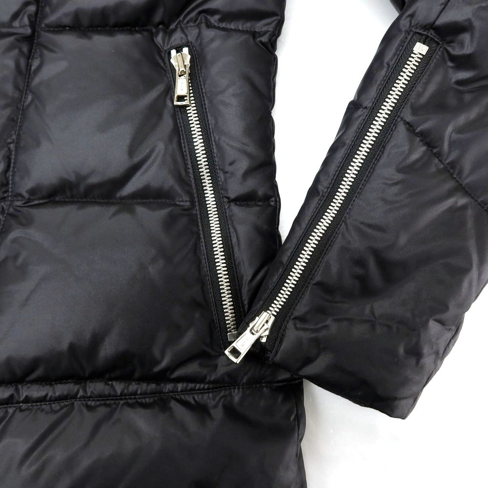 【中古】エーケーエム エイケイエム AKM ナイロン フーデッド ダウンジャケット ブルゾン ブラック【 M 】【 状態ランクB 】【 メンズ 】