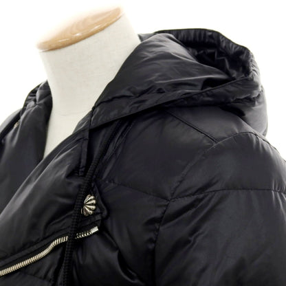 【中古】エーケーエム エイケイエム AKM ナイロン フーデッド ダウンジャケット ブルゾン ブラック【 M 】【 状態ランクB 】【 メンズ 】