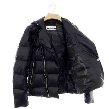 【中古】エーケーエム エイケイエム AKM ナイロン フーデッド ダウンジャケット ブルゾン ブラック【 M 】【 状態ランクB 】【 メンズ 】