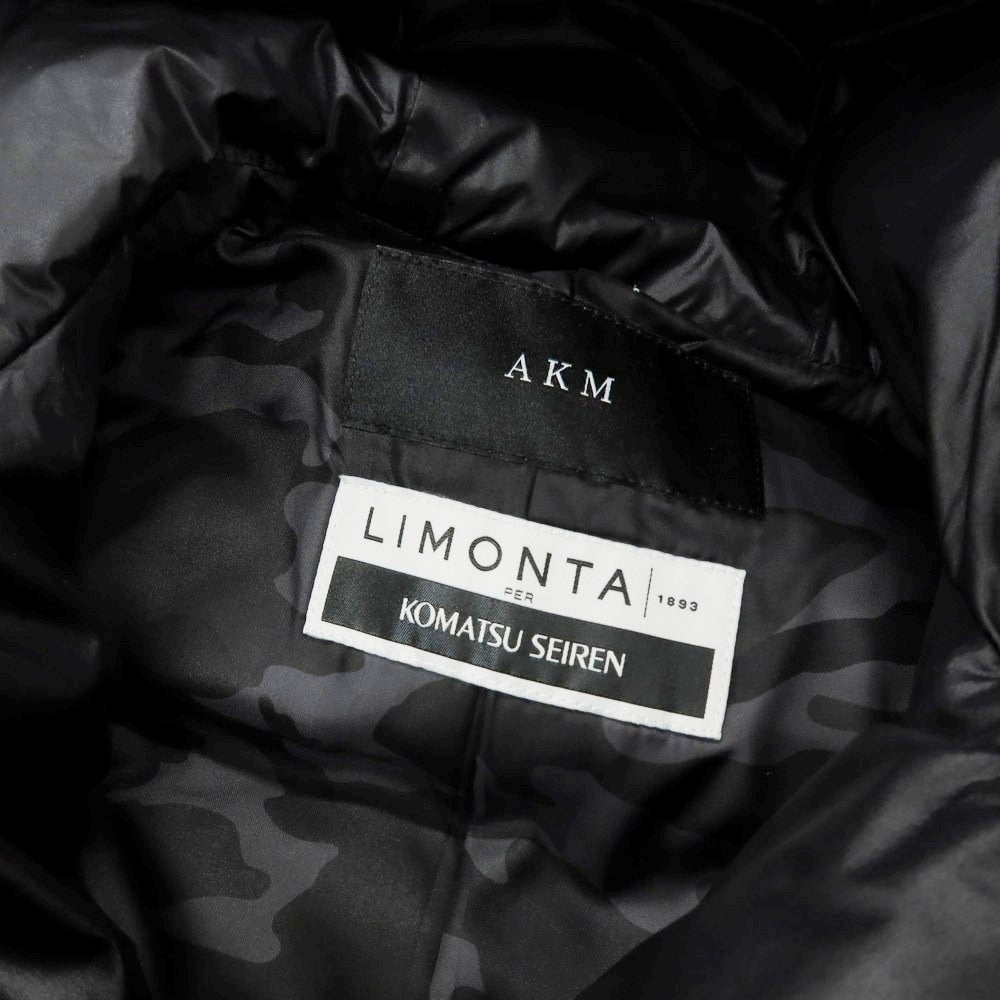 【中古】エーケーエム エイケイエム AKM ナイロン フーデッド ダウンジャケット ブルゾン ブラック【 M 】【 状態ランクB 】【 メンズ 】