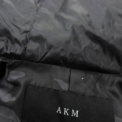 【中古】エーケーエム エイケイエム AKM ナイロン フーデッド ダウンジャケット ブルゾン ブラック【 M 】【 状態ランクB 】【 メンズ 】