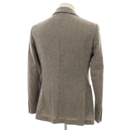 【中古】イレブンティ eleventy ストレッチ ウールナイロン 2B テーラードジャケット アッシュブラウン系【 44 】【 状態ランクD 】【 メンズ 】