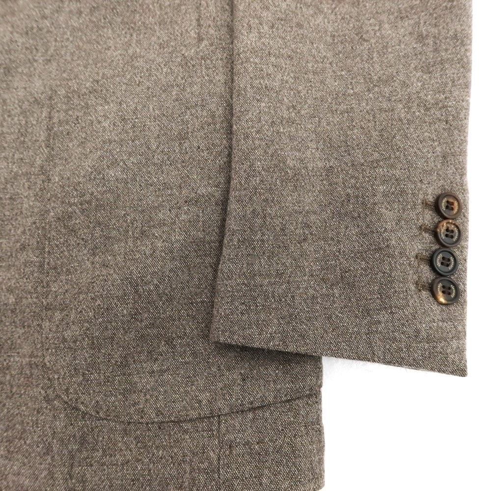 【中古】イレブンティ eleventy ストレッチ ウールナイロン 2B テーラードジャケット アッシュブラウン系【 44 】【 状態ランクD 】【 メンズ 】