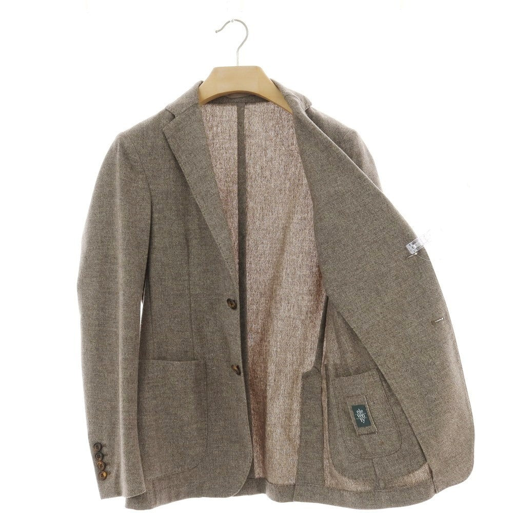 【中古】イレブンティ eleventy ストレッチ ウールナイロン 2B テーラードジャケット アッシュブラウン系【 44 】【 状態ランクD 】【 メンズ 】