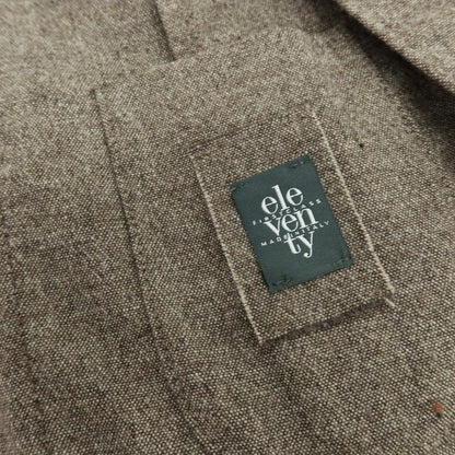 【中古】イレブンティ eleventy ストレッチ ウールナイロン 2B テーラードジャケット アッシュブラウン系【 44 】【 状態ランクD 】【 メンズ 】