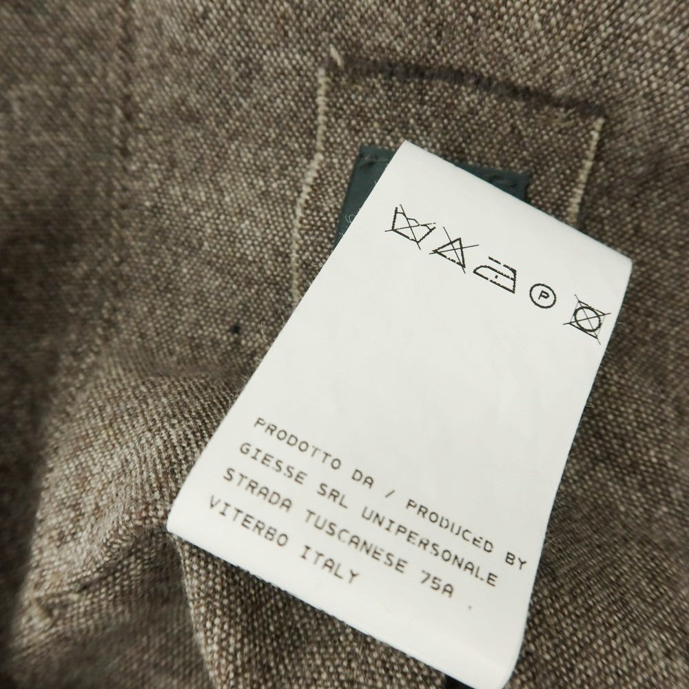 【中古】イレブンティ eleventy ストレッチ ウールナイロン 2B テーラードジャケット アッシュブラウン系【 44 】【 状態ランクD 】【 メンズ 】