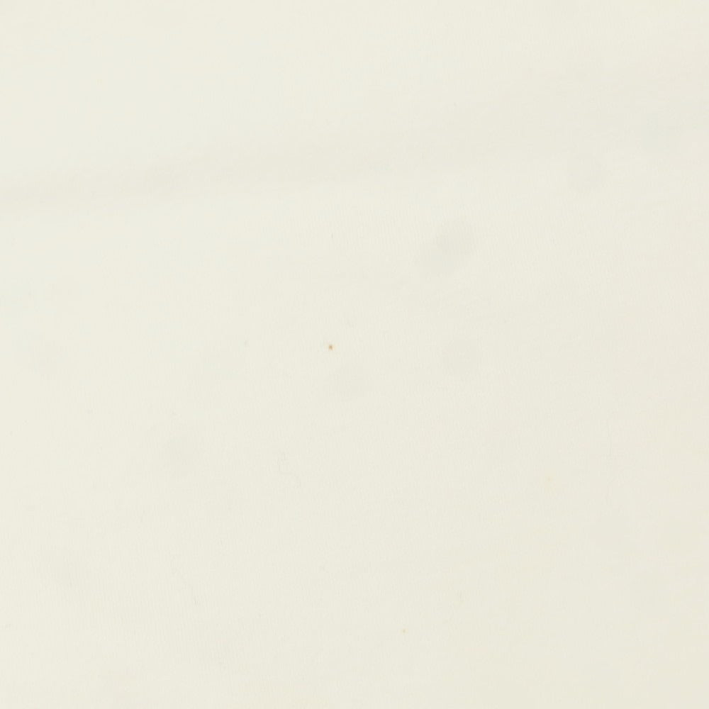 【中古】プラダスポーツ PRADA SPORTS ストレッチ コットン ハーフジップ 長袖ポロシャツ アイボリー【 M 】【 状態ランクC 】【 メンズ 】