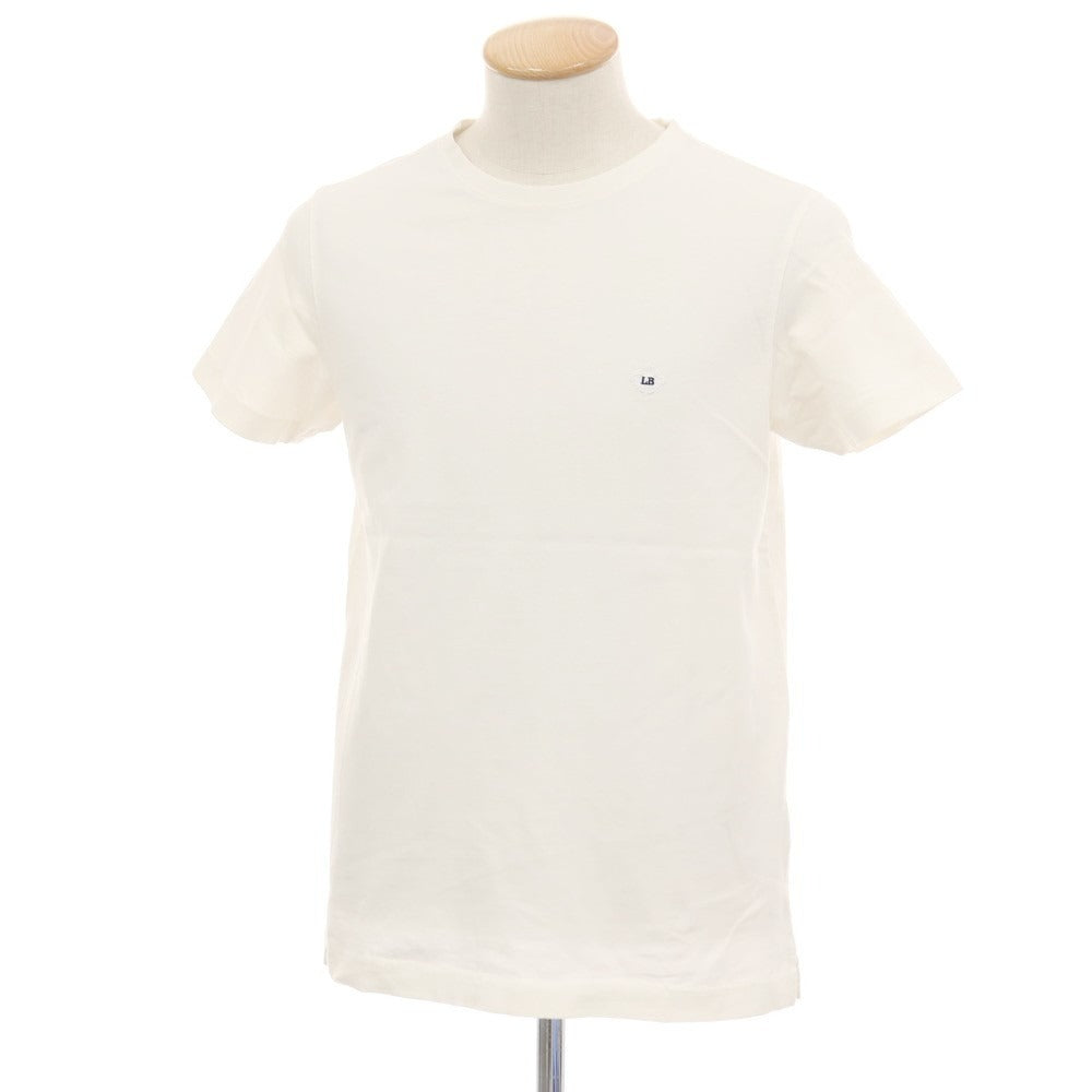 【中古】ルイジ ボレッリ Luigi Borrelli コットン クルーネック 半袖Ｔシャツ オフホワイト【サイズS】【 状態ランクB 】【 メンズ 】