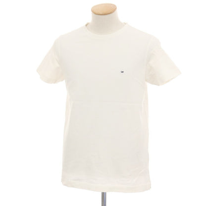 【中古】ルイジ ボレッリ Luigi Borrelli コットン クルーネック 半袖Ｔシャツ オフホワイト【サイズS】【 状態ランクB 】【 メンズ 】