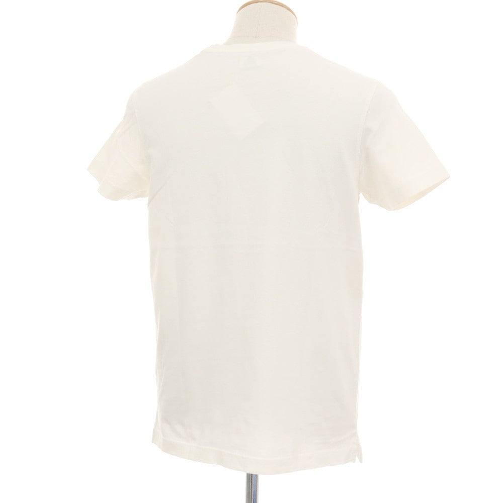 【中古】ルイジ ボレッリ Luigi Borrelli コットン クルーネック 半袖Ｔシャツ オフホワイト【サイズS】【 状態ランクB 】【 メンズ 】