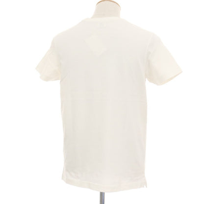 【中古】ルイジ ボレッリ Luigi Borrelli コットン クルーネック 半袖Ｔシャツ オフホワイト【サイズS】【 状態ランクB 】【 メンズ 】