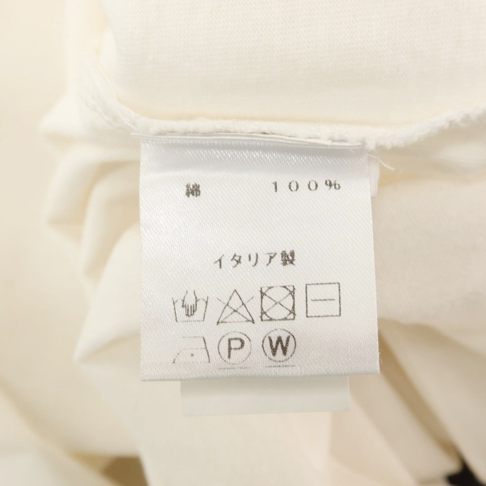 【中古】ルイジ ボレッリ Luigi Borrelli コットン クルーネック 半袖Ｔシャツ オフホワイト【 サイズS 】【 状態ランクC 】【 メンズ 】 [BPD]