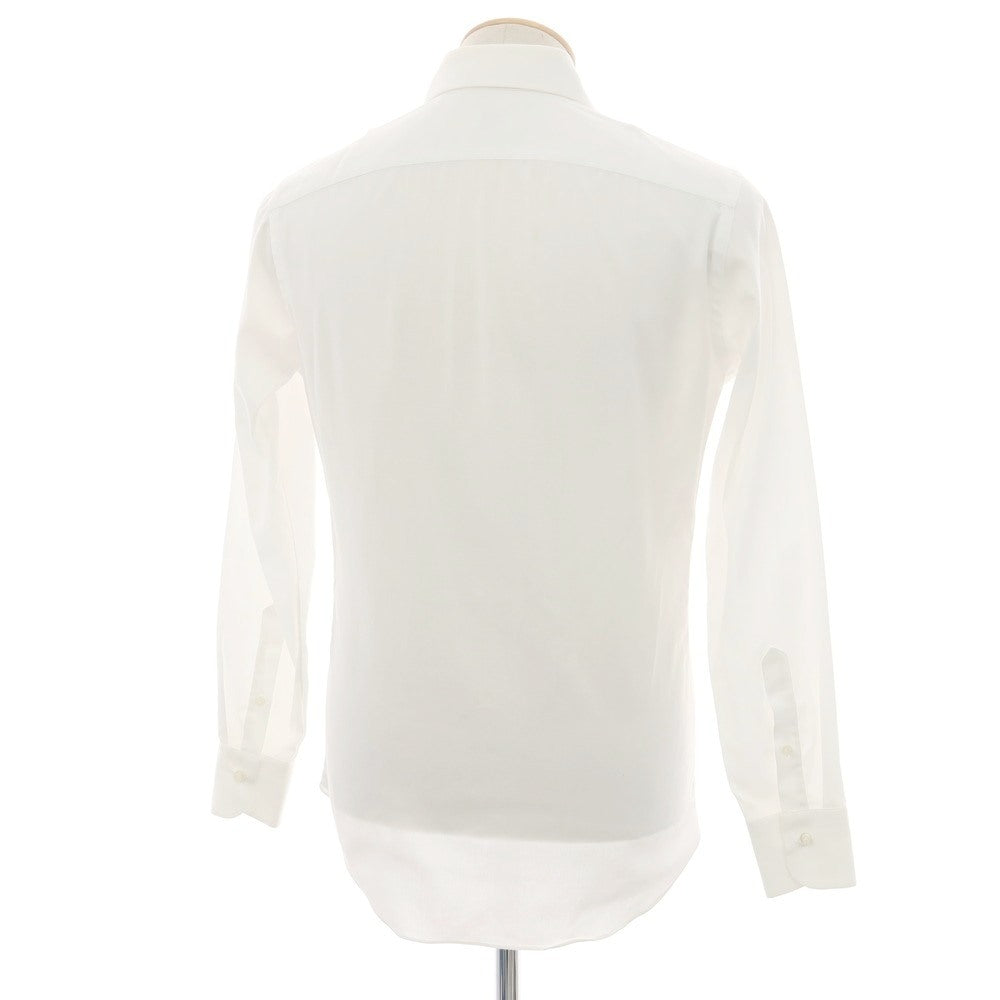 【中古】ボリエッロ BORRIELLO コットン ワイドカラー ドレスシャツ ホワイト【 37 】【 状態ランクC 】【 メンズ 】