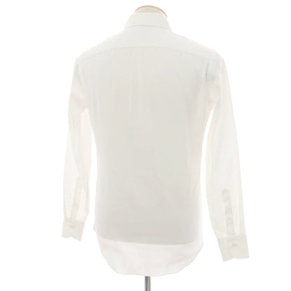 【中古】ボリエッロ BORRIELLO コットン ワイドカラー ドレスシャツ ホワイト【 37 】【 状態ランクC 】【 メンズ 】