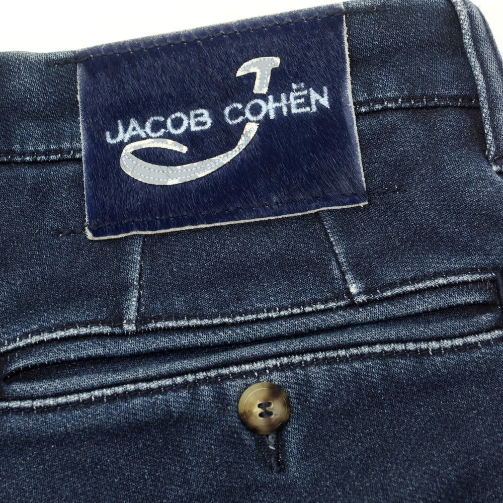 【中古】ヤコブコーエン JACOB COHEN J643 H COMF ストレッチ コットン ジョガーパンツ ネイビー【 29 】【 状態ランクC 】【 メンズ 】