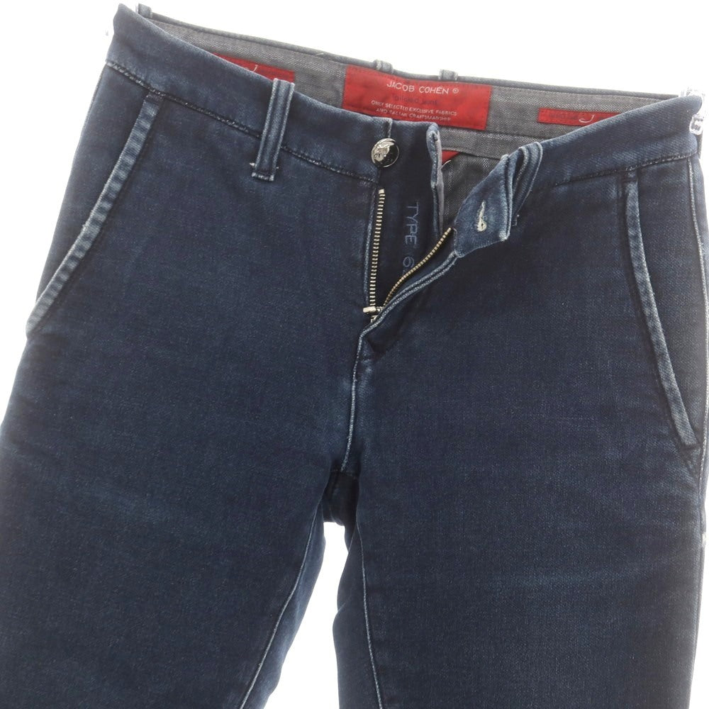 【中古】ヤコブコーエン JACOB COHEN J643 H COMF ストレッチ コットン ジョガーパンツ ネイビー【 29 】【 状態ランクC 】【 メンズ 】