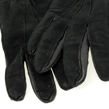 【中古】ジリオ フィオレンティーノ GIGLIO FIORENTINO レザー×ウール 手袋 ブラック【 8 1/2 】【 状態ランクC 】【 メンズ 】