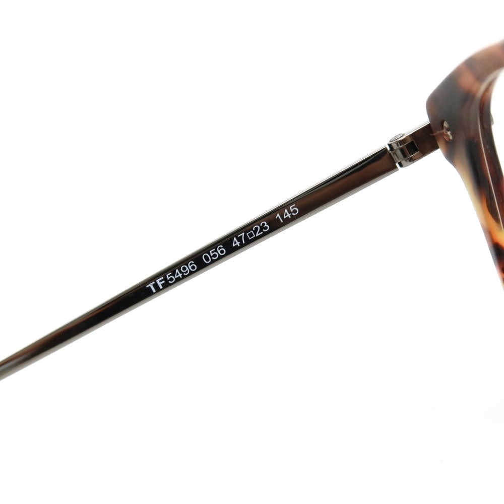 【中古】トムフォード TOM FORD TF5496 056 コンビネーションフレーム メガネ ブラウン【サイズ47□23 145】【 状態ランクC 】【 メンズ 】