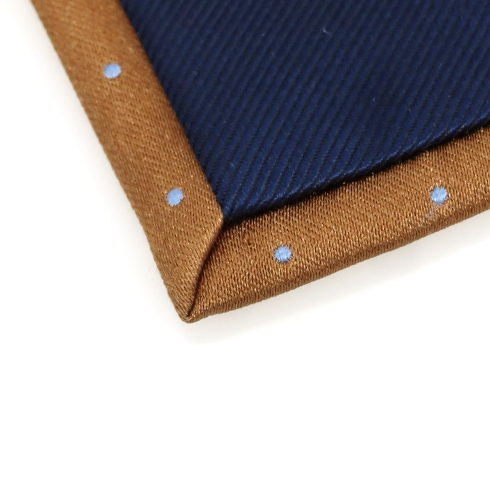 【中古】クリケット CRICKET シルク ドット柄ネクタイ ブラウンxライトブルー【 状態ランクC 】【 メンズ 】