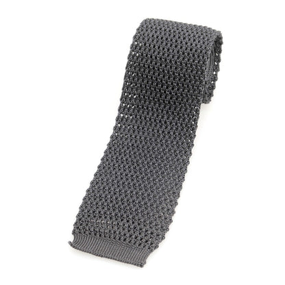 【中古】クリケット CRICKET シルク ニットタイ ネクタイ グレー【 状態ランクB 】【 メンズ 】
